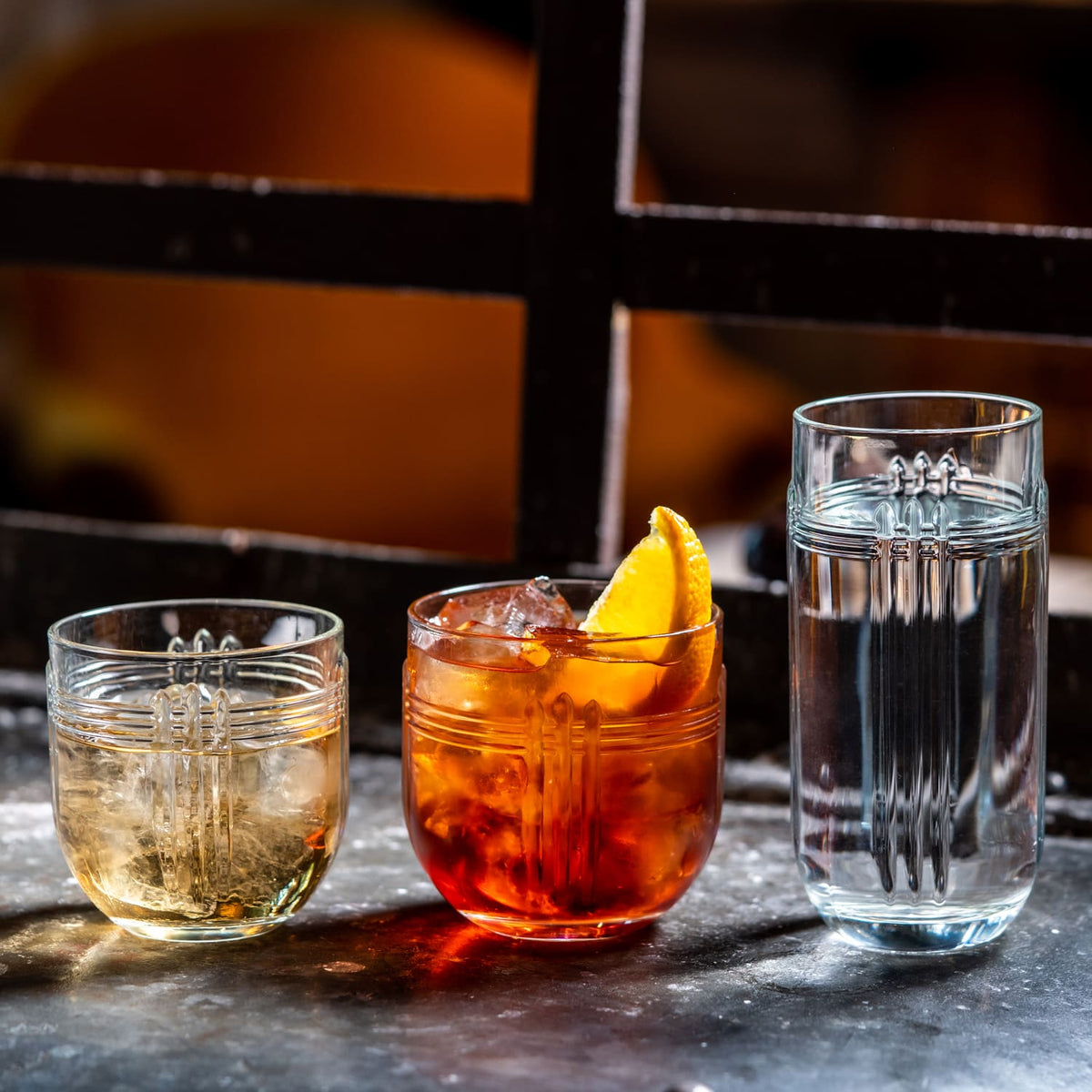 Onis The Gats Tumbler 35,5 Cl Dof - 6 Stuks - Glazen.nl