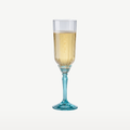 Bormioli Rocco Florian Champagne Glass / Flute 21 Cl Blue - 6 Pieces