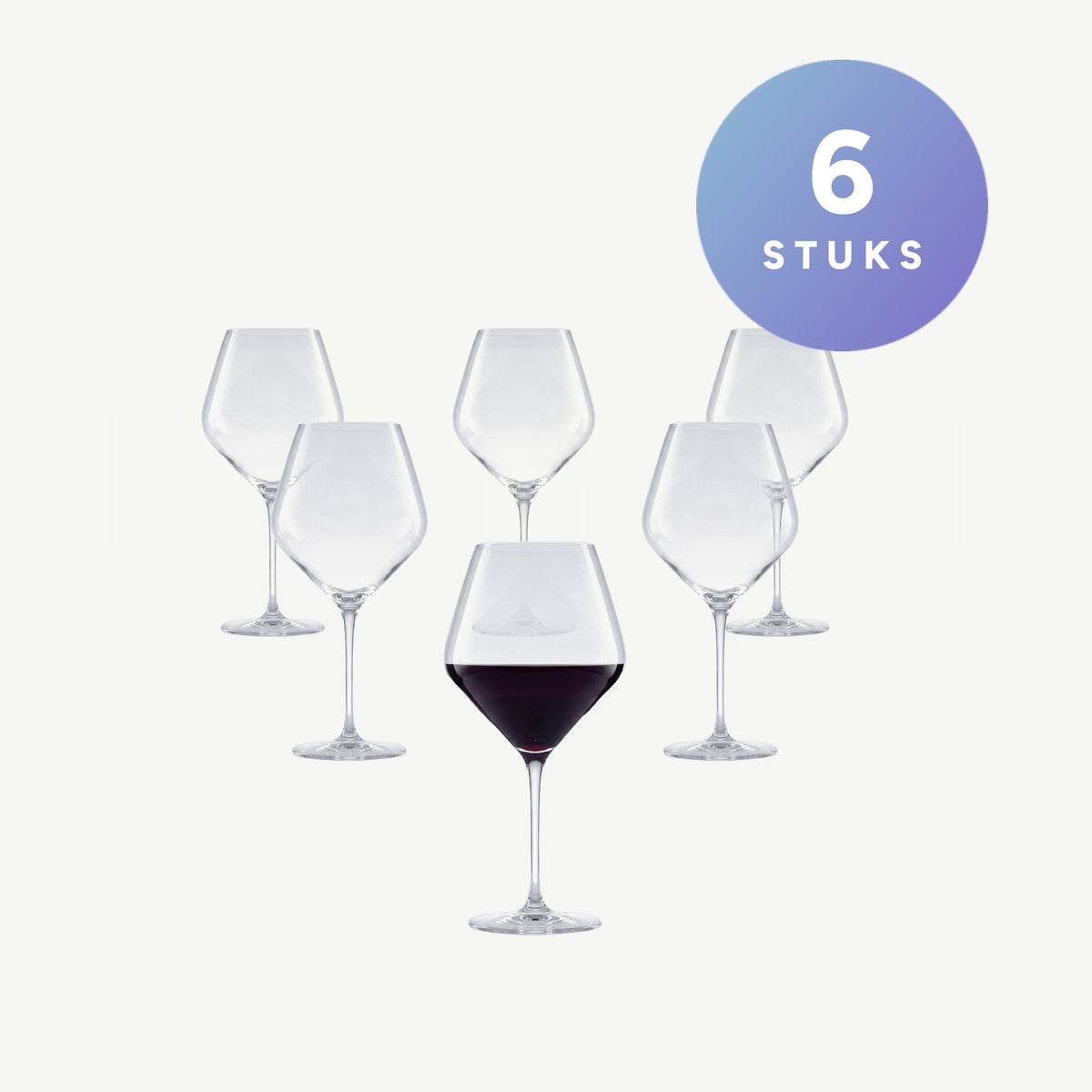 Set van 6 stuks Luigi Bormioli Atelier Wijnglas 80 Cl - 6 Stuks
