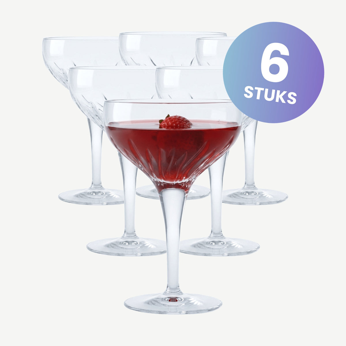 Luigi Bormioli Mixology Cocktailglas 22,5 Cl  - set van 6 glazen