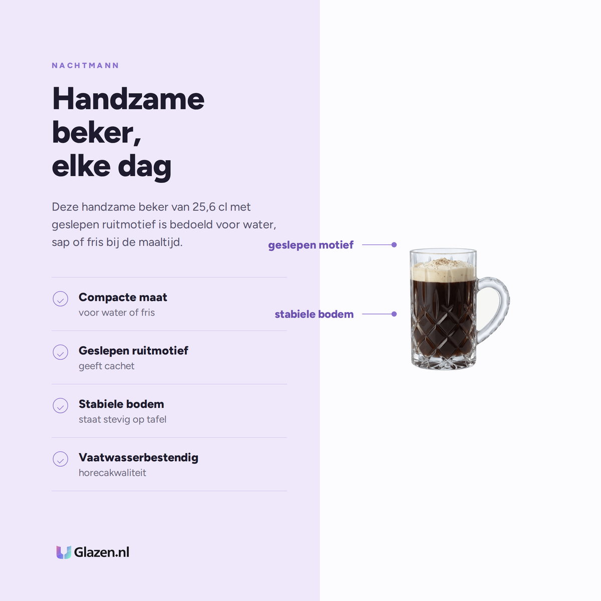 Eigenschappen van Nachtmann Noblesse Beker 25,6 Cl
