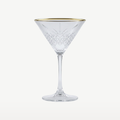 Pasabahce Timeless bicchieri da Martini da 23 cl con bordo dorato – 4 pezzi