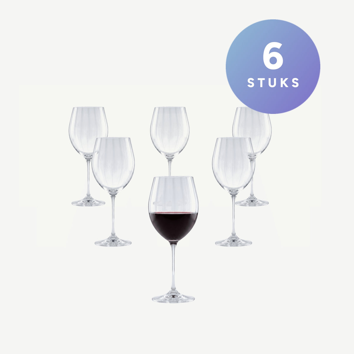 Set van 6 stuks RCR Optiq Wijnglas 65 Cl - 6 Stuks